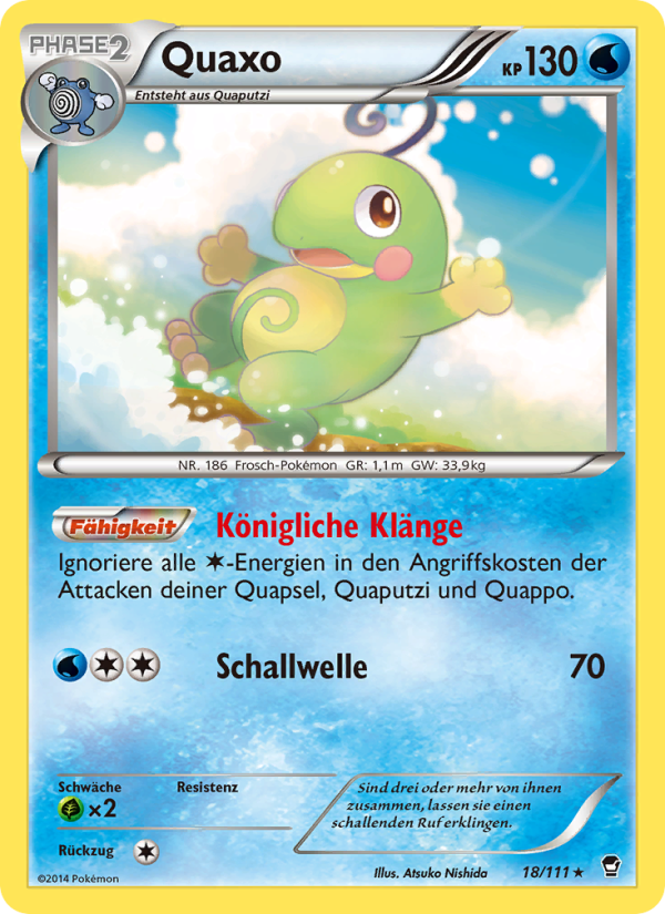 Quaxo 18 — Furious Fists (German Pokémon TCG card)