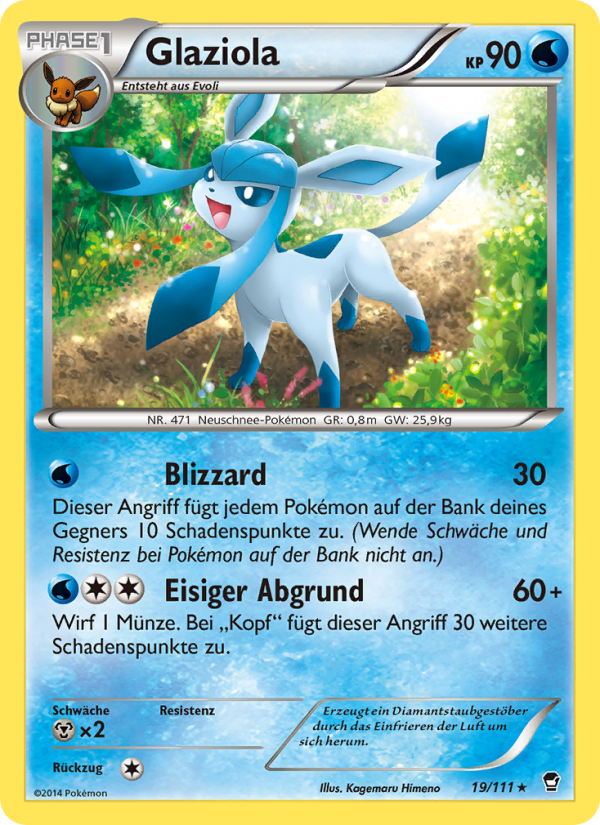 Glaziola 19 — Furious Fists (German Pokémon TCG card)