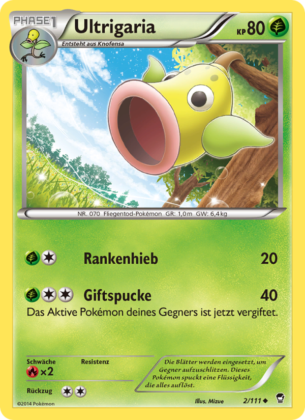 Ultrigaria 2 — Furious Fists (German Pokémon TCG card)