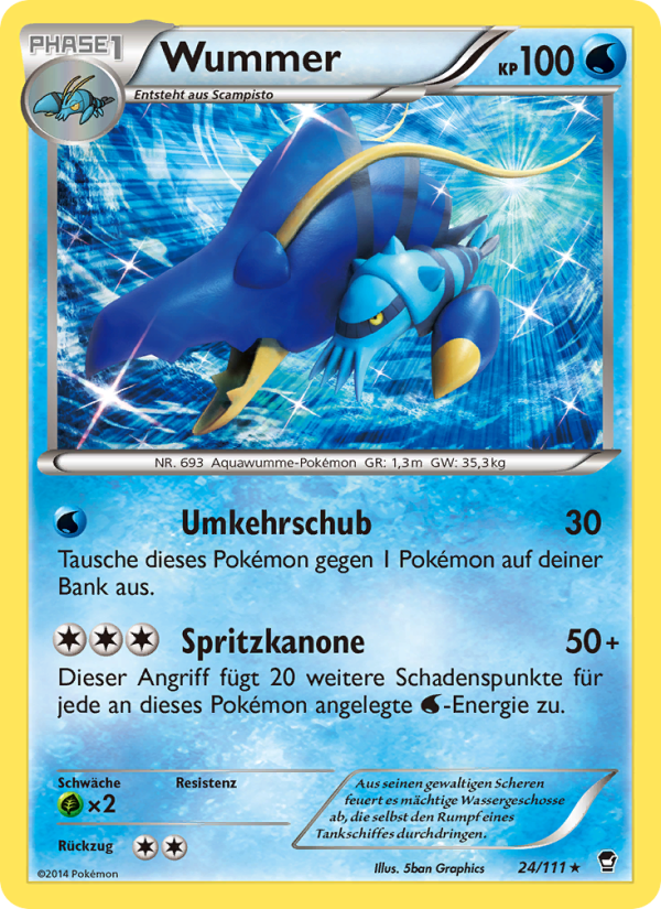 Wummer 24 — Furious Fists (German Pokémon TCG card)