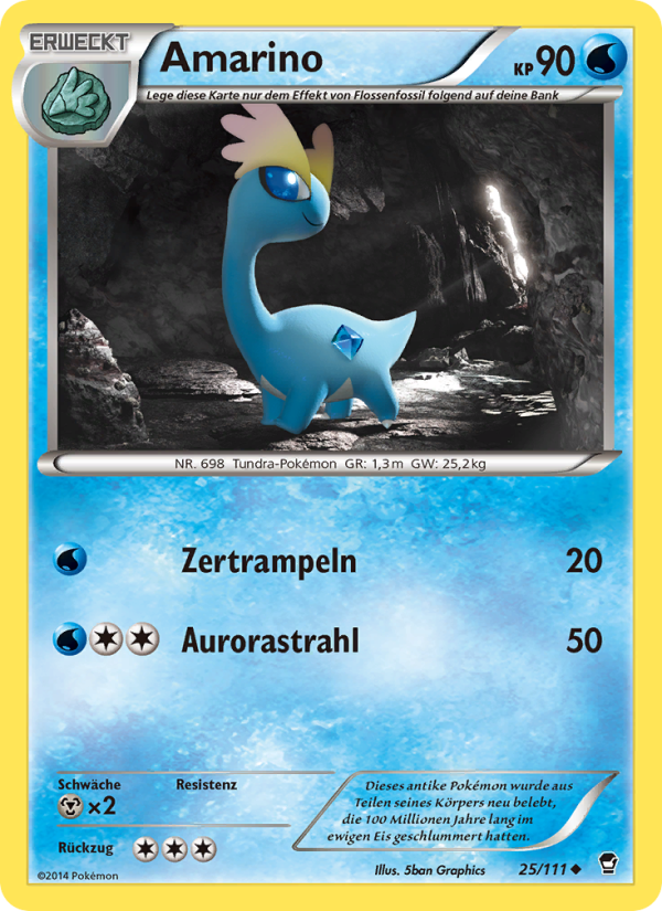 Amarino 25 — Furious Fists (German Pokémon TCG card)