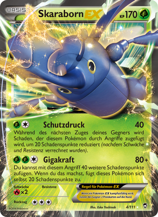 Skaraborn EX 4 — Furious Fists (German Pokémon TCG card)