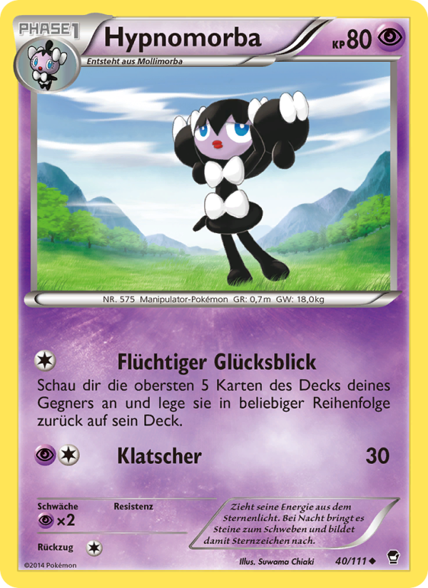 Hypnomorba 40 — Furious Fists (German Pokémon TCG card)