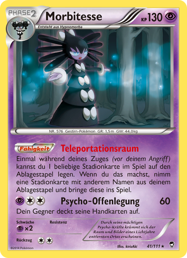 Morbitesse 41 — Furious Fists (German Pokémon TCG card)