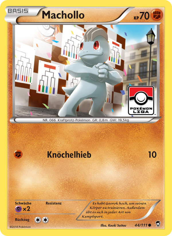 Machollo 44 — Furious Fists (German Pokémon TCG card)