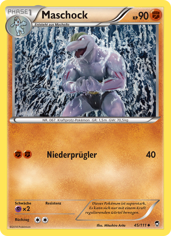 Maschock 45 — Furious Fists (German Pokémon TCG card)