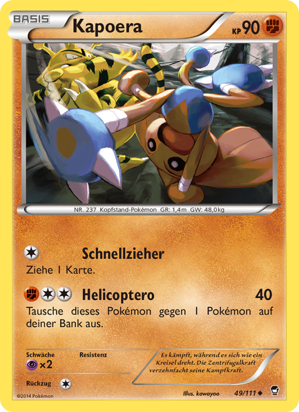 Kapoera 49 — Furious Fists (German Pokémon TCG card)