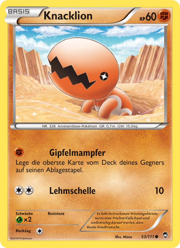Knacklion 53 — Furious Fists (German Pokémon TCG card)