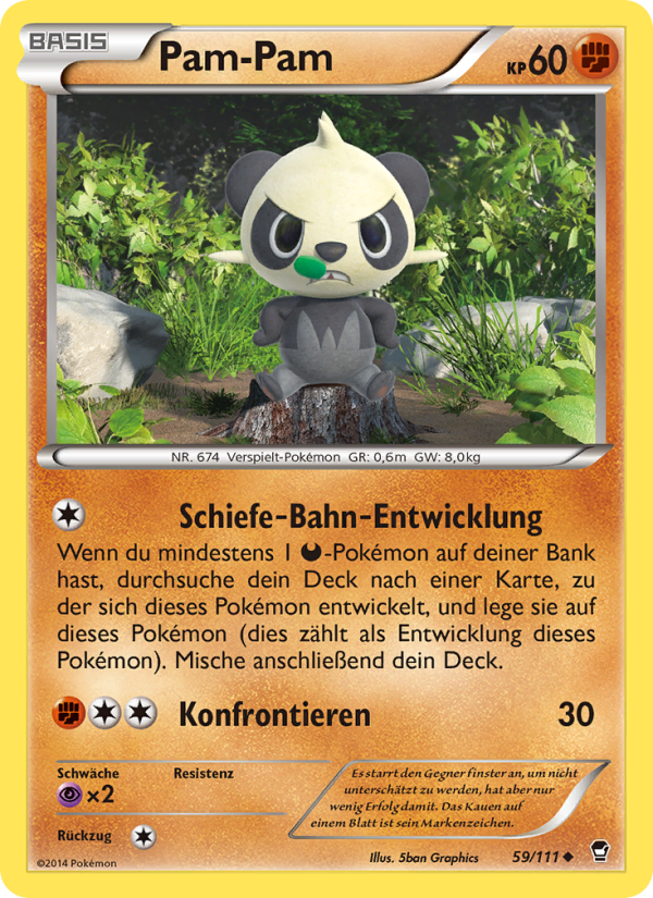 Pam-Pam 59 — Furious Fists (German Pokémon TCG card)