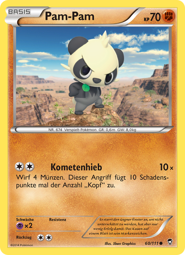 Pam-Pam 60 — Furious Fists (German Pokémon TCG card)
