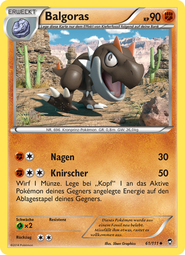 Balgoras 61 — Furious Fists (German Pokémon TCG card)