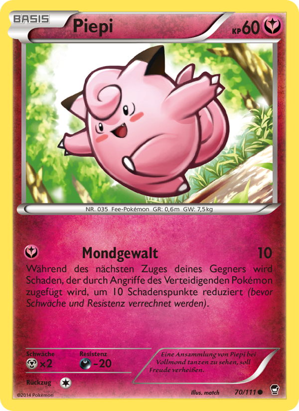 Piepi 70 — Furious Fists (German Pokémon TCG card)