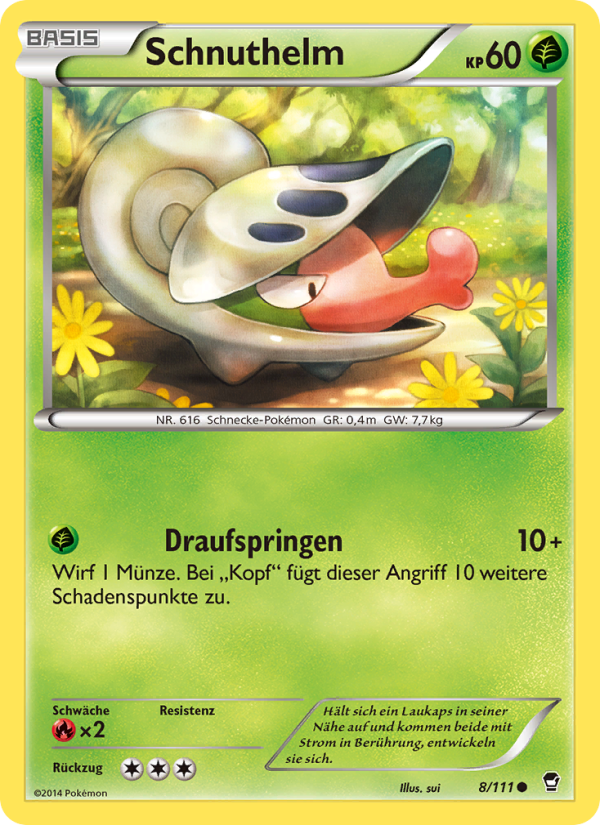 Schnuthelm 8 — Furious Fists (German Pokémon TCG card)