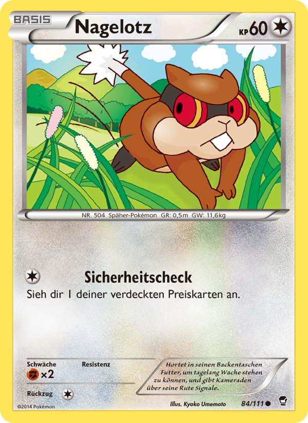 Nagelotz 84 — Furious Fists (German Pokémon TCG card)