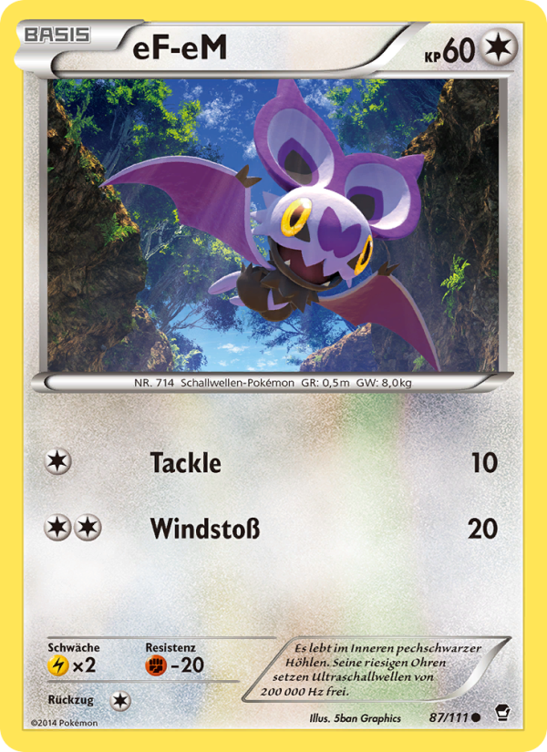 eF-eM 87 — Furious Fists (German Pokémon TCG card)