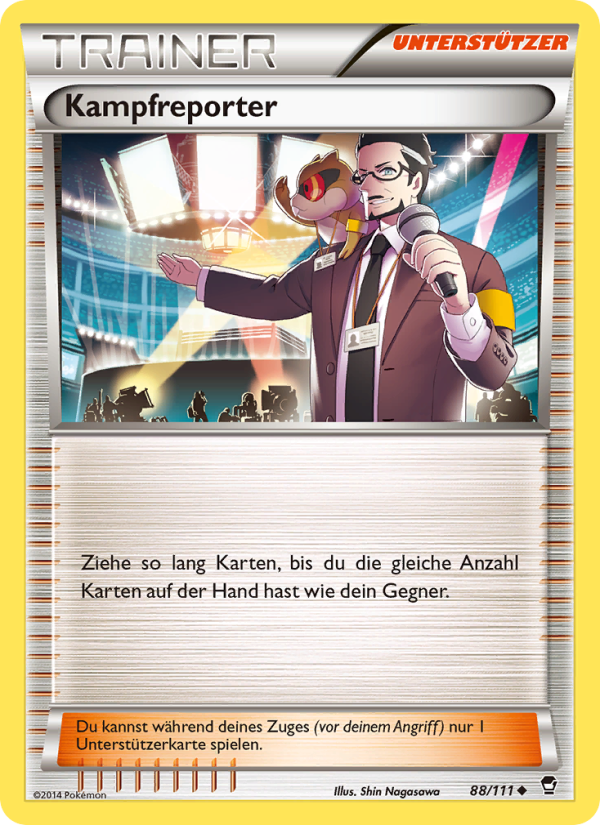 Kampfreporter 88 — Furious Fists (German Pokémon TCG card)