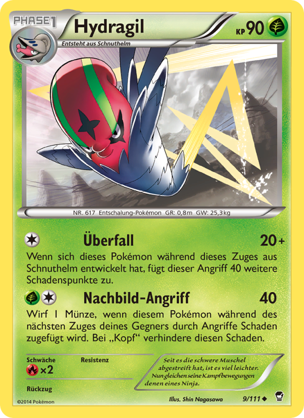 Hydragil 9 — Furious Fists (German Pokémon TCG card)