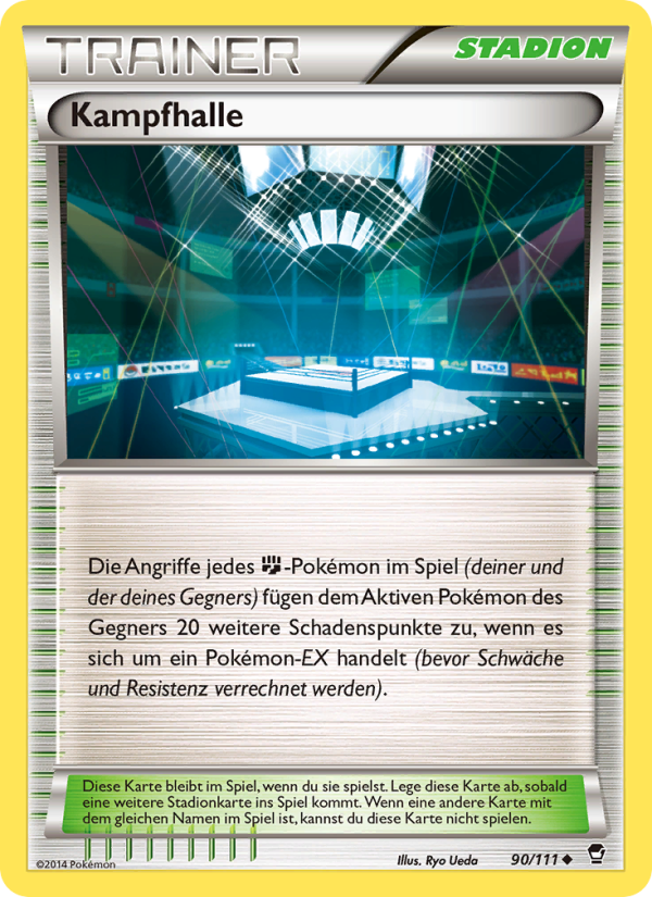 Kampfhalle 90 — Furious Fists (German Pokémon TCG card)
