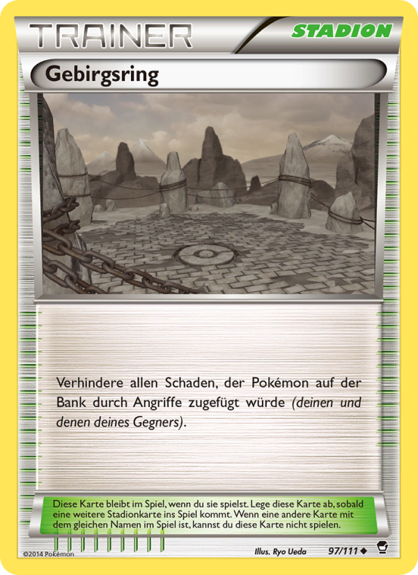 Gebirgsring 97 — Furious Fists (German Pokémon TCG card)