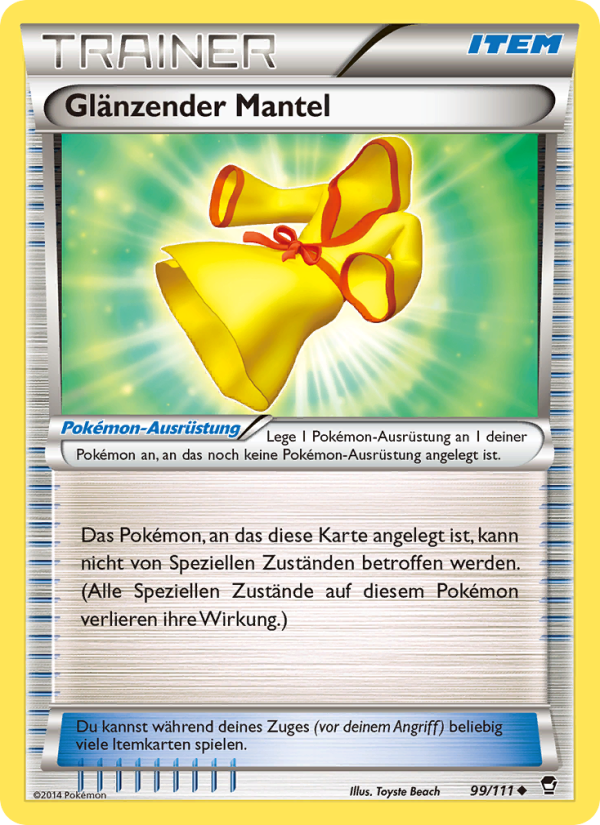 Glänzender Mantel 99 — Furious Fists (German Pokémon TCG card)