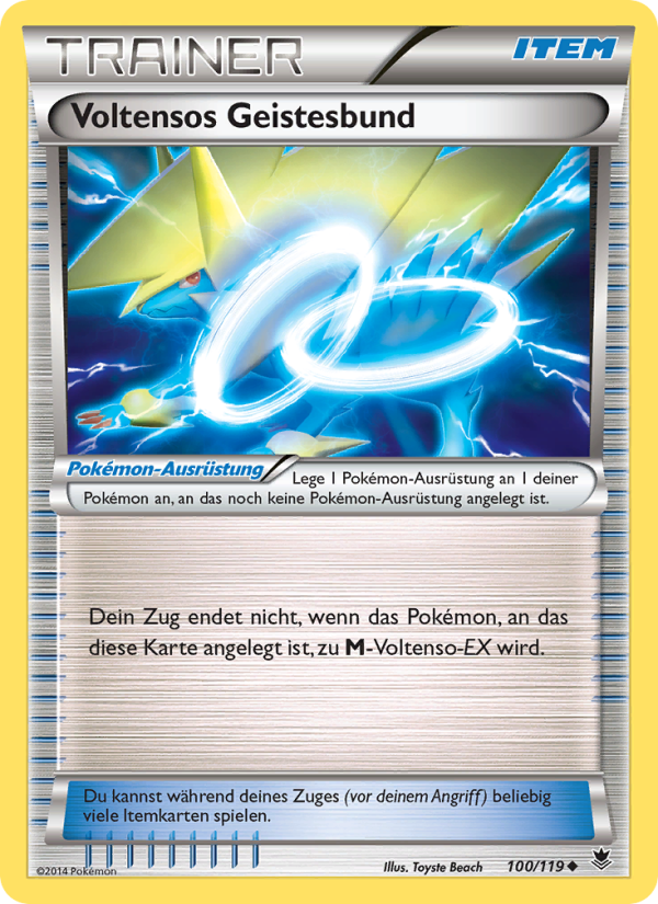 Voltensos Geistesbund 100 — Phantom Forces (German Pokémon TCG card)