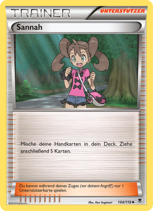 Sannah 104 — Phantom Forces (German Pokémon TCG card)