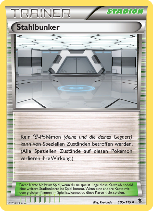 Stahlbunker 105 — Phantom Forces (German Pokémon TCG card)