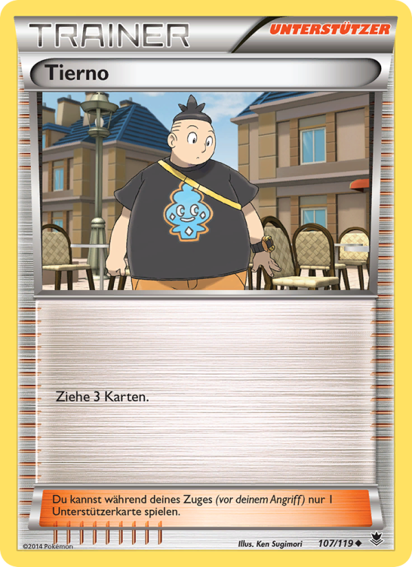 Tierno 107 — Phantom Forces (German Pokémon TCG card)