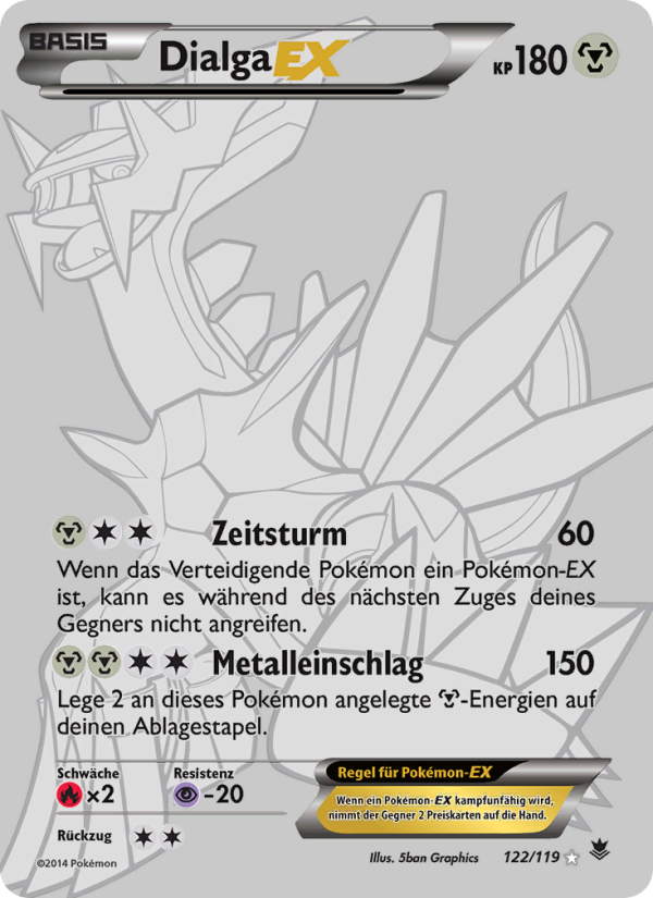 Dialga EX 122 — Phantom Forces (German Pokémon TCG card)