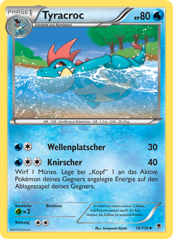 Tyracroc 16 — Phantom Forces (German Pokémon TCG card)