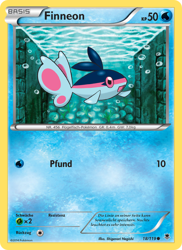 Finneon 18 — Phantom Forces (German Pokémon TCG card)