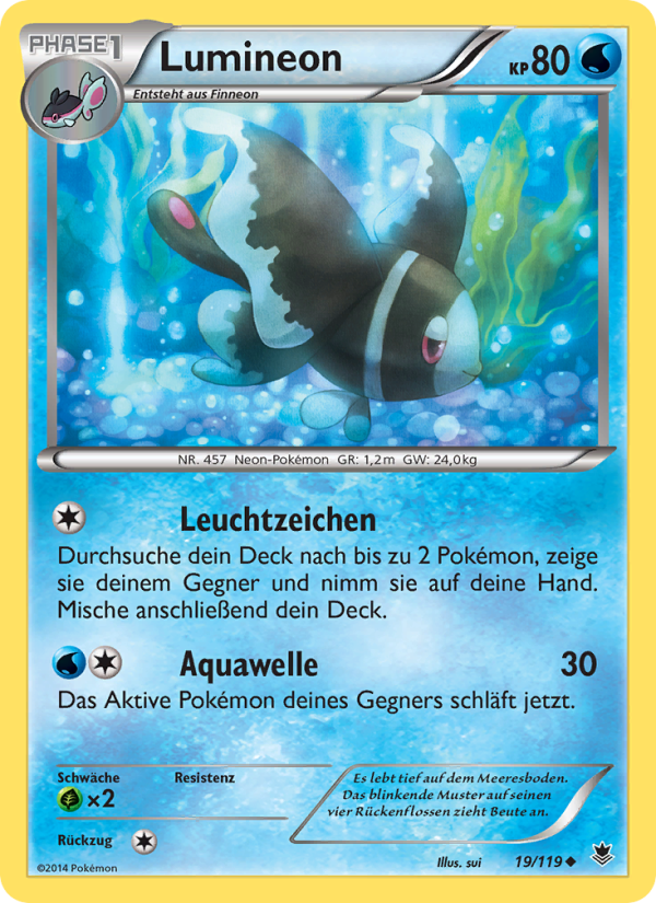Lumineon 19 — Phantom Forces (German Pokémon TCG card)