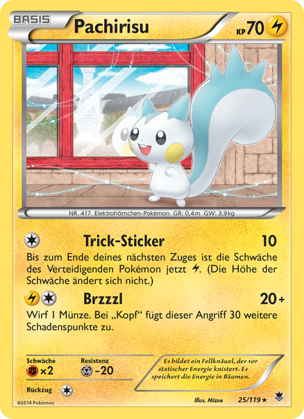 Pachirisu 25 — Phantom Forces (German Pokémon TCG card)