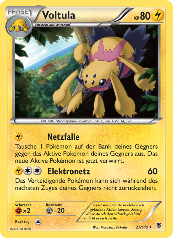 Voltula 27 — Phantom Forces (German Pokémon TCG card)