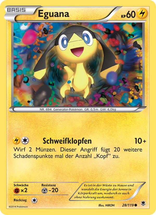 Eguana 28 — Phantom Forces (German Pokémon TCG card)