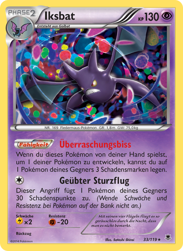 Iksbat 33 — Phantom Forces (German Pokémon TCG card)