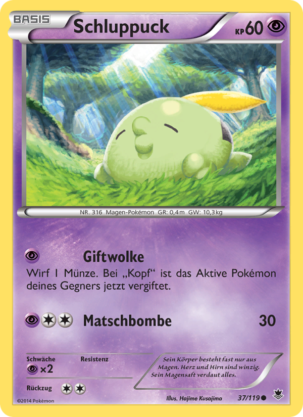 Schluppuck 37 — Phantom Forces (German Pokémon TCG card)