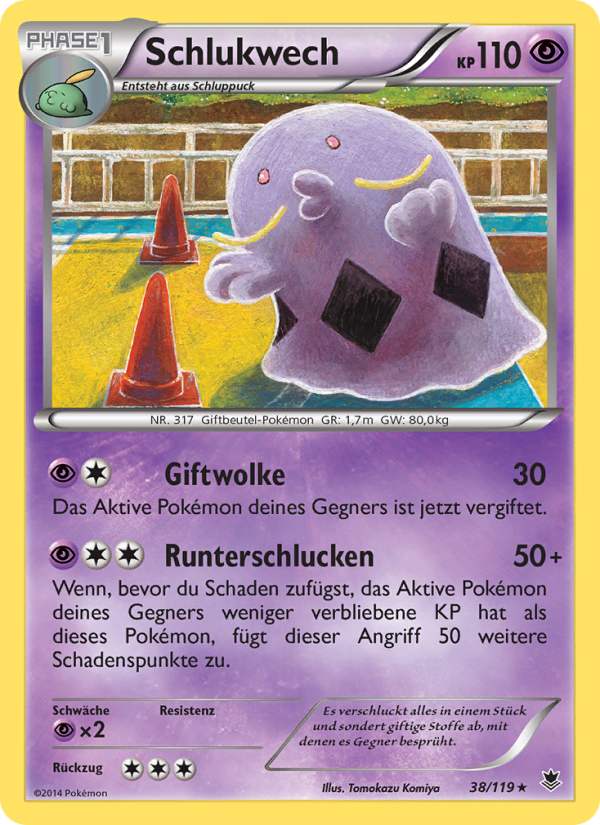 Schlukwech 38 — Phantom Forces (German Pokémon TCG card)