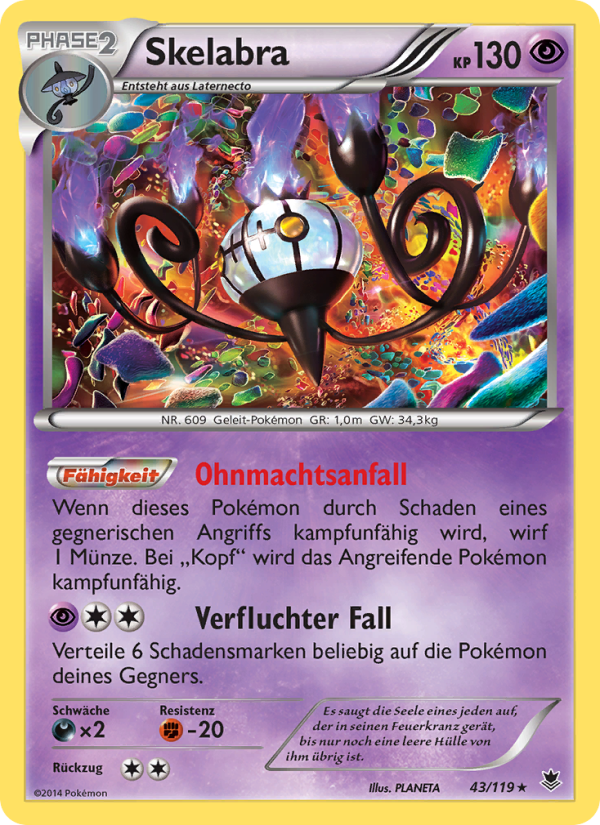 Skelabra 43 — Phantom Forces (German Pokémon TCG card)