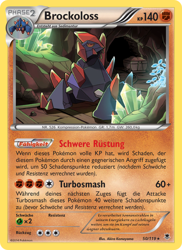 Brockoloss 50 — Phantom Forces (German Pokémon TCG card)