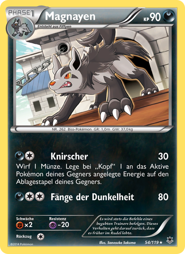 Magnayen 54 — Phantom Forces (German Pokémon TCG card)