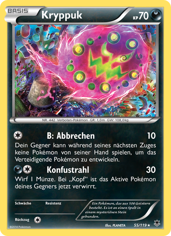 Kryppuk 55 — Phantom Forces (German Pokémon TCG card)