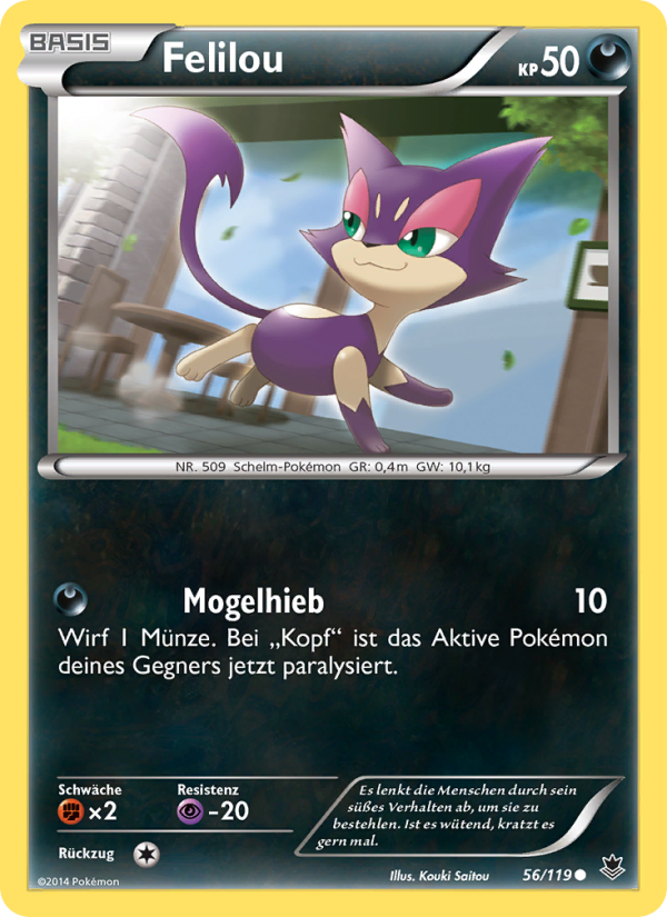 Felilou 56 — Phantom Forces (German Pokémon TCG card)