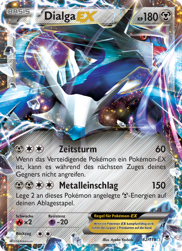 Dialga EX 62 — Phantom Forces (German Pokémon TCG card)