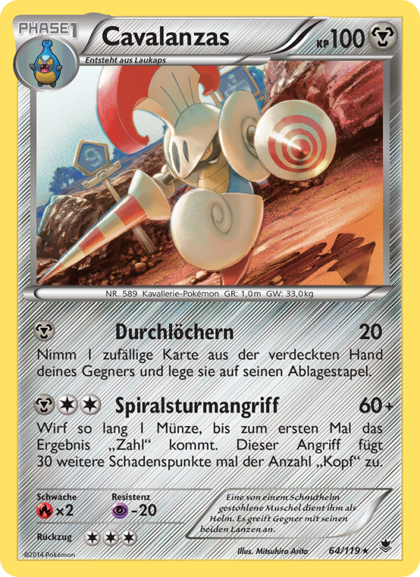 Cavalanzas 64 — Phantom Forces (German Pokémon TCG card)