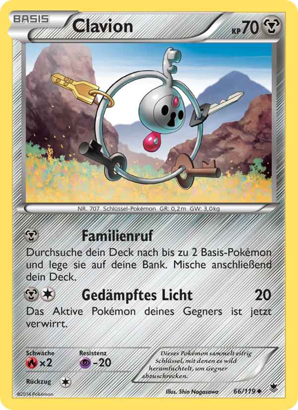 Clavion 66 — Phantom Forces (German Pokémon TCG card)