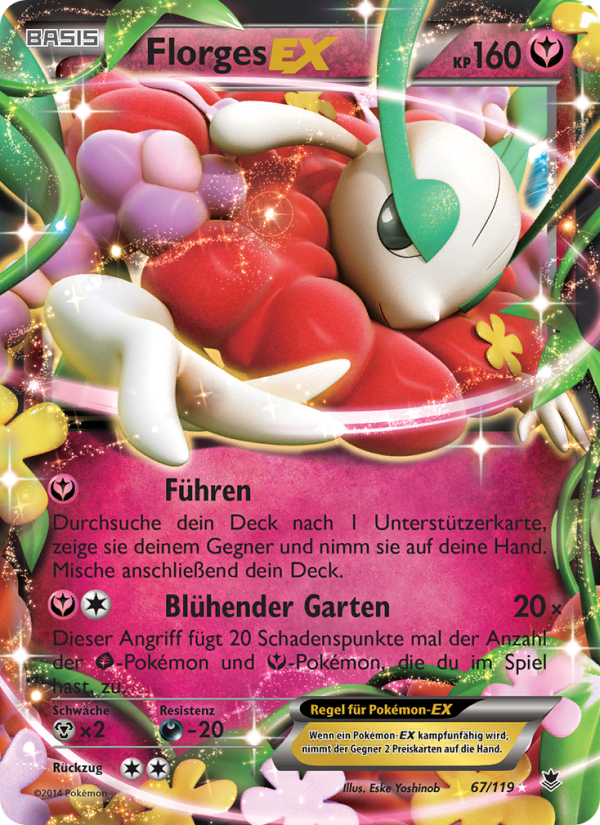 Florges EX 67 — Phantom Forces (German Pokémon TCG card)