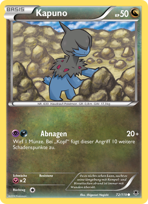 Kapuno 72 — Phantom Forces (German Pokémon TCG card)
