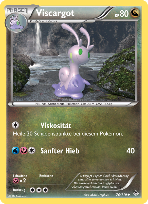 Viscargot 76 — Phantom Forces (German Pokémon TCG card)