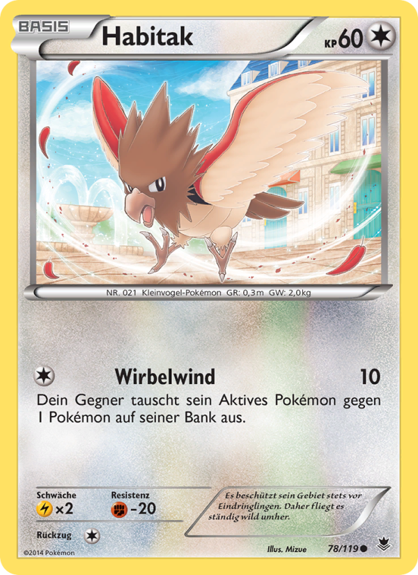 Habitak 78 — Phantom Forces (German Pokémon TCG card)